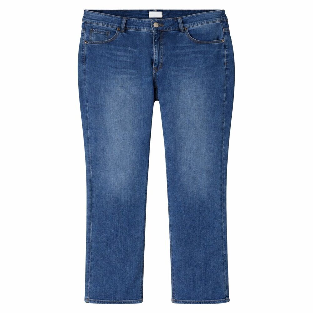 LANE BRYANT Flex Magic Waistband Tri-Sculpt High Rise Straight Jeans Size 24